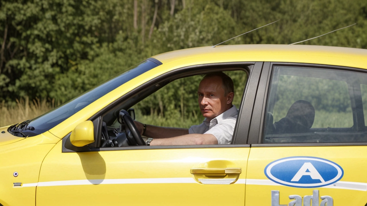Президент Владимир Путин протестировал новейшую модель от АвтоВАЗа: Lada Aura